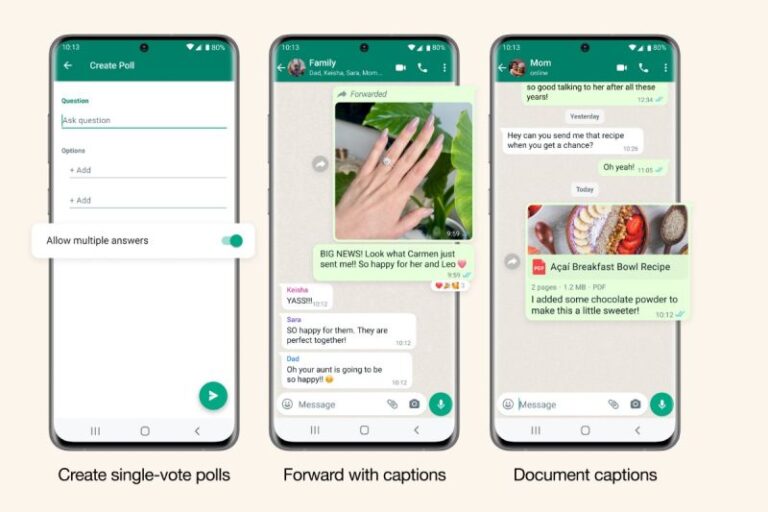Kini WhatsApp bisa buat jajak pendapat dengan “single-vote”