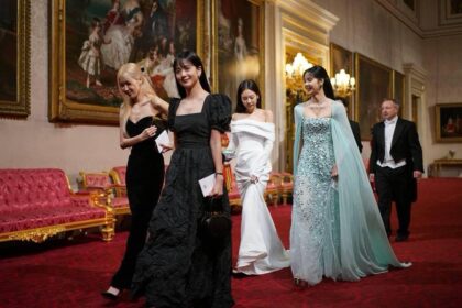 Potret BLACKPINK Menghadiri Perjamuan Korea Selatan-Inggris