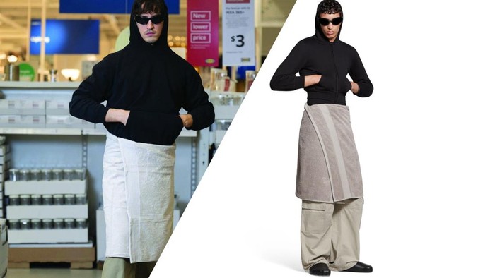 Potret Lucu Iklan Handuk Mandi IKEA, Sindir Balenciaga?