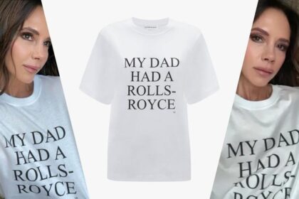 Victoria Beckham Rilis Kaus Oblong "My Dad Had a Rolls-Royce"