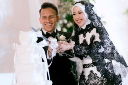Detail Busana Pernikahan Adiba Khanza dan Egy Maulana Vikri