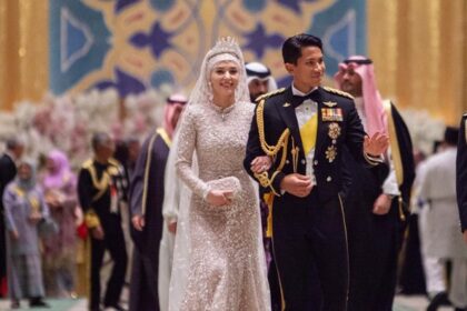 Outfit Keluarga Kerajaan Brunei di Pernikahan Pangeran Mateen