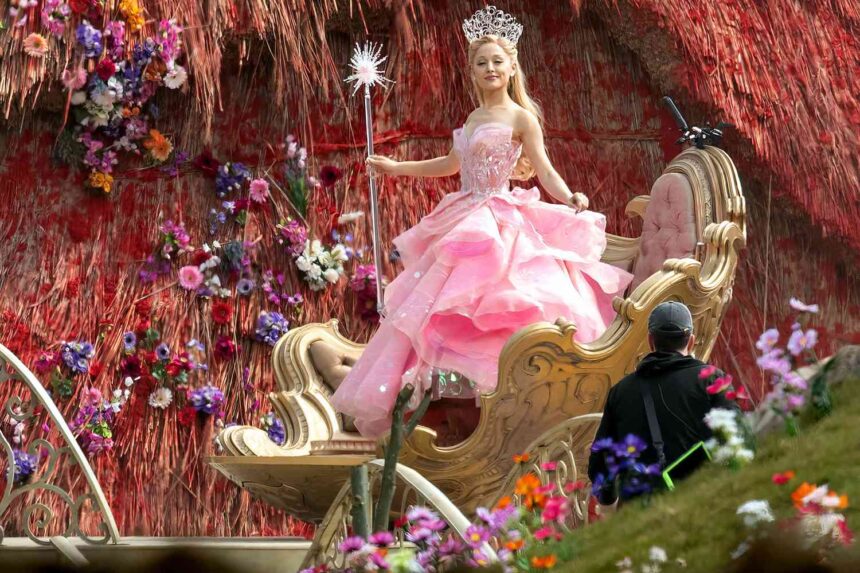 Ariana Grande Tampil Serba Pink sebagai Glinda