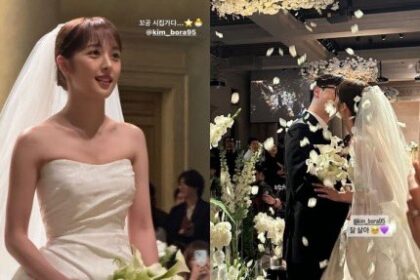 Pasangan Artis Korea Kim Bo Ra dan Jo Ba Reun Resmi Menikah
