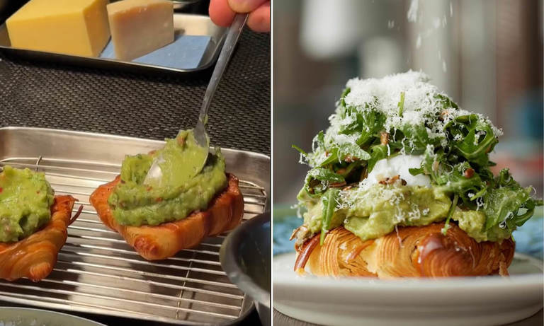 Mengenal Croast, Paduan Croissant dan Toast Topping Alpukat