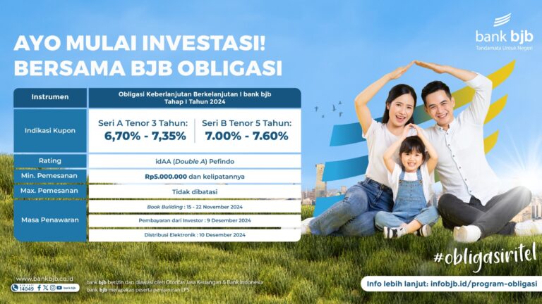 Mau Investasi, Pilih Sustainability Bond bank bjb
