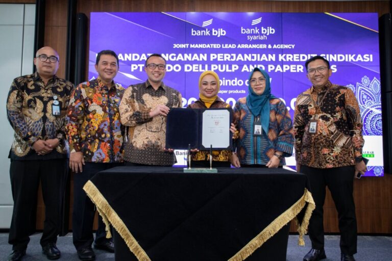 bank bjb Perkuat Sinergi dengan APP Indonesia sebagai Joint Mandated Lead Arranger (JMLA) dalam Kredit Sindikasi untuk PT Pindo Deli Pulp and Paper Mills